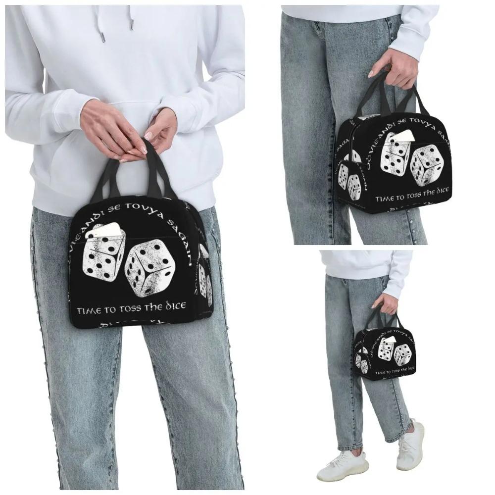 Time To Toss The Dice Wheel Of Time Insulated Lunch Bag for Kids School Cooler Thermal Food Box Tote Lunch Boxes Container