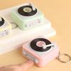 Mini Charm Pendant with Retro Gramophone Gramophone Keychain Recording Music Playback Function