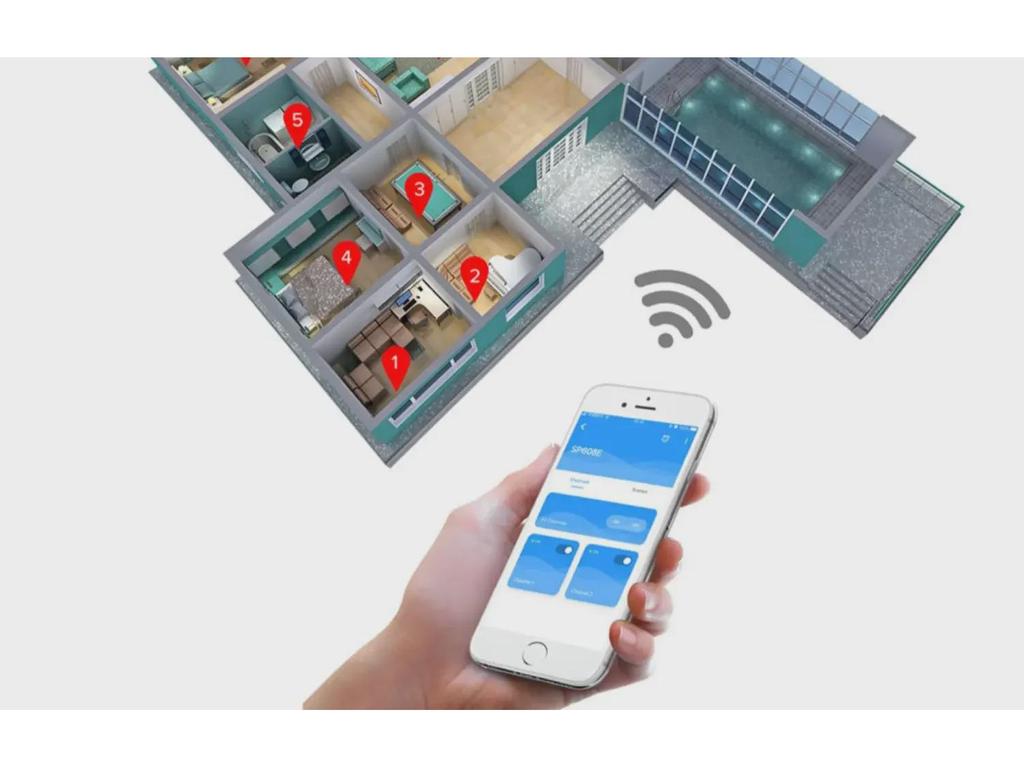 SP608E Mehrfarben-Lichtleisten-Controller: Bluetooth mit 8 unabhängigen Kanälen, kompatibel mit mobiler App, intelligente Fernbedienung.