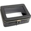 HMU Pu Leather Makeup Bag Organizer Portable Travel Toiletry Women Clear Waterproof Transparent Cosmetic Case Bag With Zipper
