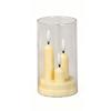 Acrylic Flameless Candle Flameless Battery-Operated Candle Elegant Flickering Candle  Holiday Party