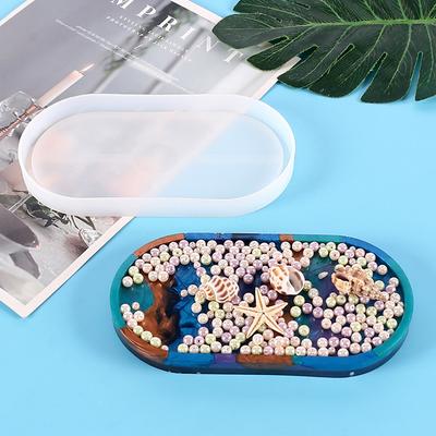 Oval Silicone Mold Coaster Molds Uv Resin Diy Clay Epoxy Resin Craft Cake Holder