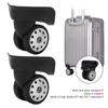 1 Pair  8 Porous Wheel Suitcase Luggage Replacement Casters for Travel Bags Large Size