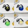 Smiley Face Cartoon Printed Backpack Canvas Shoulder Bagfor For Girls Boys And