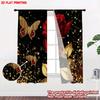 Flat Printing Happy Valentine Day Window Curtains Stars Sparks Butterflies Digital Printed Polyester Drapes Holiday Set Of 2 Made