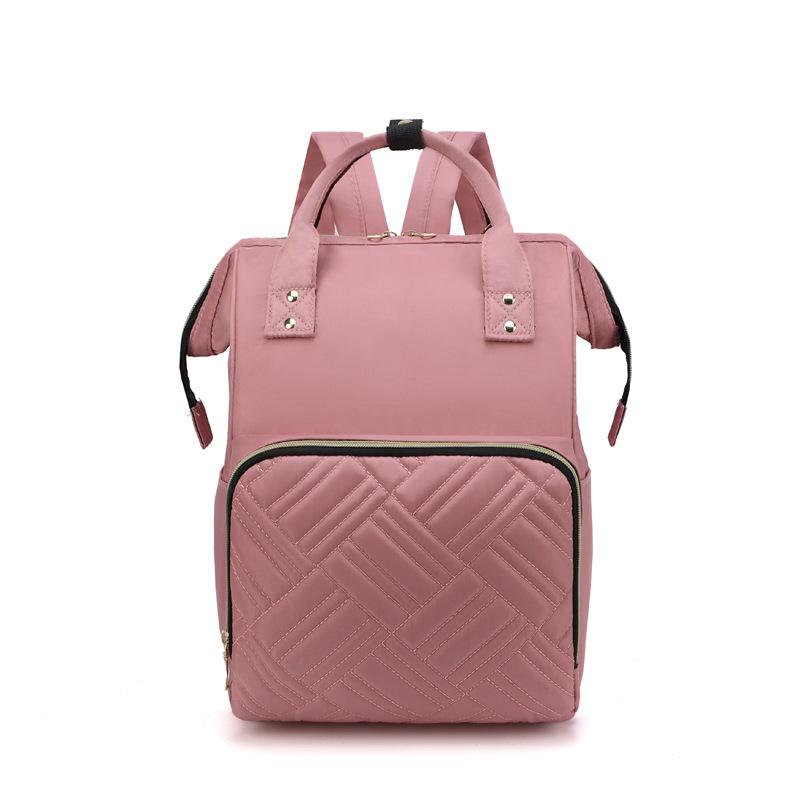

Trendy Baby Bottle Bags, Mother and Baby Bags, Large Capacity, Convenient and Convenient Baby Diaper Bags, Embroidered Thread, Pregnant Women Bags рожевий