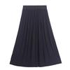 Summer Women's Casual Fashion Plus Size Loose Retro High-waisted Mid-length Skirt Female Pleated Skirt