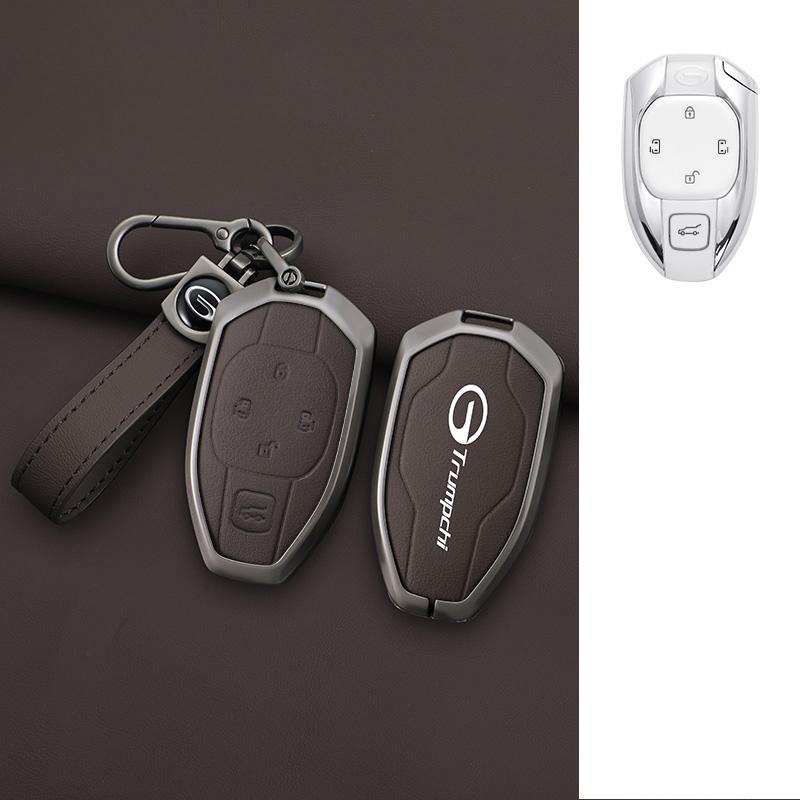 Interior Mouldings Car Zinc Alloy Leather Key Cover Case For GAC New Energy Trumpchi 2021 Empow J11 J12 J13 J14 J15 J16 GS8 Keyc