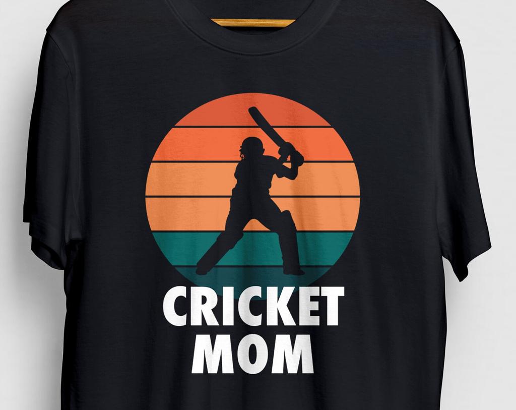 Cricket Mom T-Shirt: Unisex Cotton Tee, Cricket Gifts