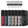 Armor Schokbestendige Hoes Voor Samsung Galaxy S24 UITRA Auto Magnetische Houder Ring Stand Camera Beschermer Galaxy S24 UItra Cover