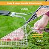 Large Portable Folding Fish Grill Baskets for Outdoor Grill Vegetables Stainless Steel BBQ Grilling Basket With Handle YYA01