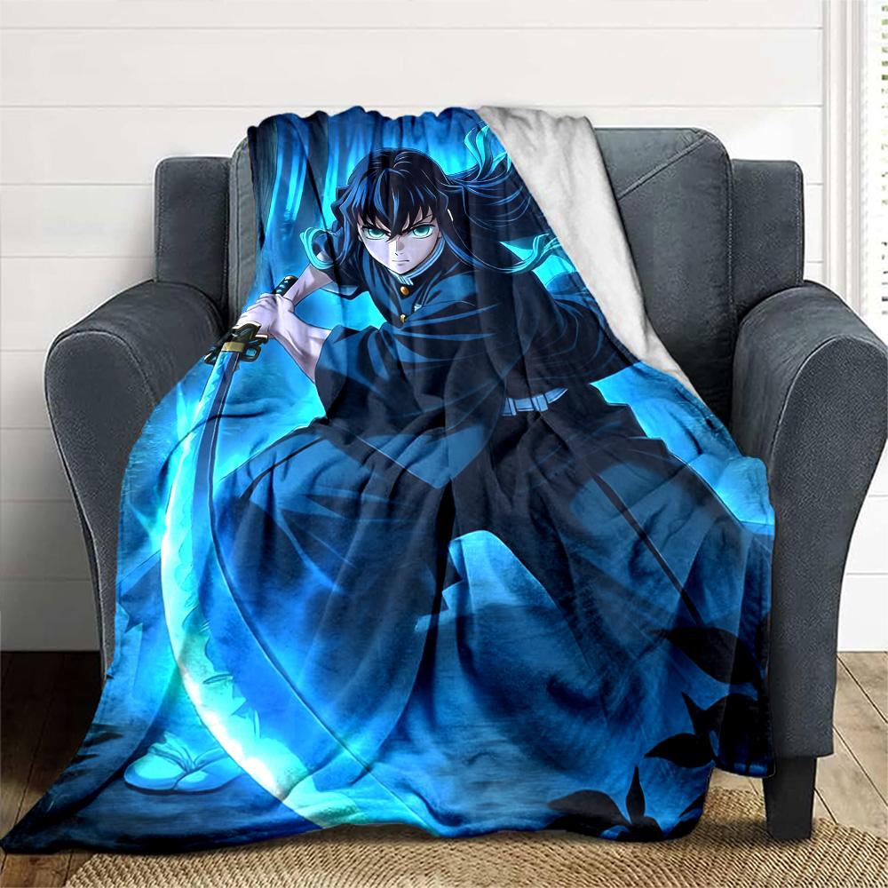 1 Stück Tokitou Muichirou Decke, Geschenk, für Männer und Frauen, Weiche Decke, Gut für Schlafsofa Couch Reisen, Leichte Flanelldecke