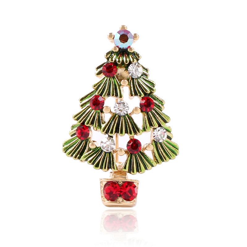 Creative Hollow Christmas Tree Brooch - Popular European & American Style