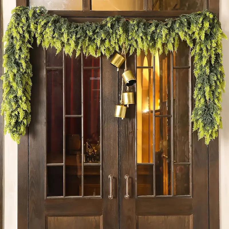 Christmas Garland 5.9ft Artificial Vine Hanging Plant Ornament for Mantel Indoor and Outdoor Christmas Home Decoration
