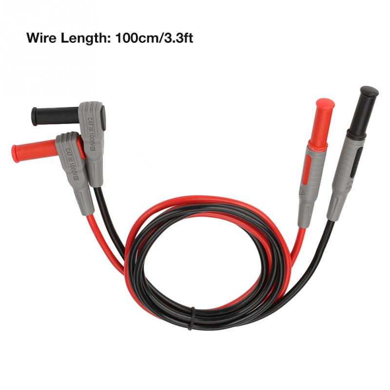 4mm Banana Plug Test Line Injection Molded Right Angle to Straight Multimeter Wire Cable 15A P1033 Banana Plug Test Leads Banana Test Cable 4mm Banana Plug Test Line Injection Molded Right Angle to Straight Multimeter Wire Cable 15A P1033 Banana Plug Test Leads Banana Test Cable