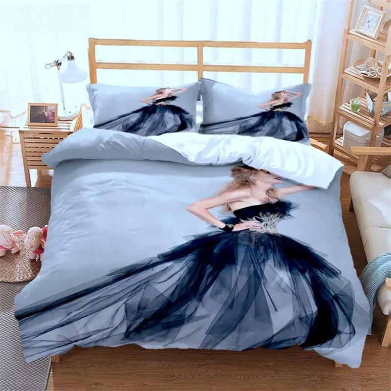 Top Stream Singer Taylor Fashionable Printed Bedding Comforter Bedding Sets Costomizable Bedding Set King Size Bedding Set