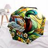 1pc Stained Glass Duck Design Automatic Opening Folding Umbrella with 8-Bone Iron Frame - Perfect for Outdoor Use, Festive Gifts, Travel, Daily Use, a