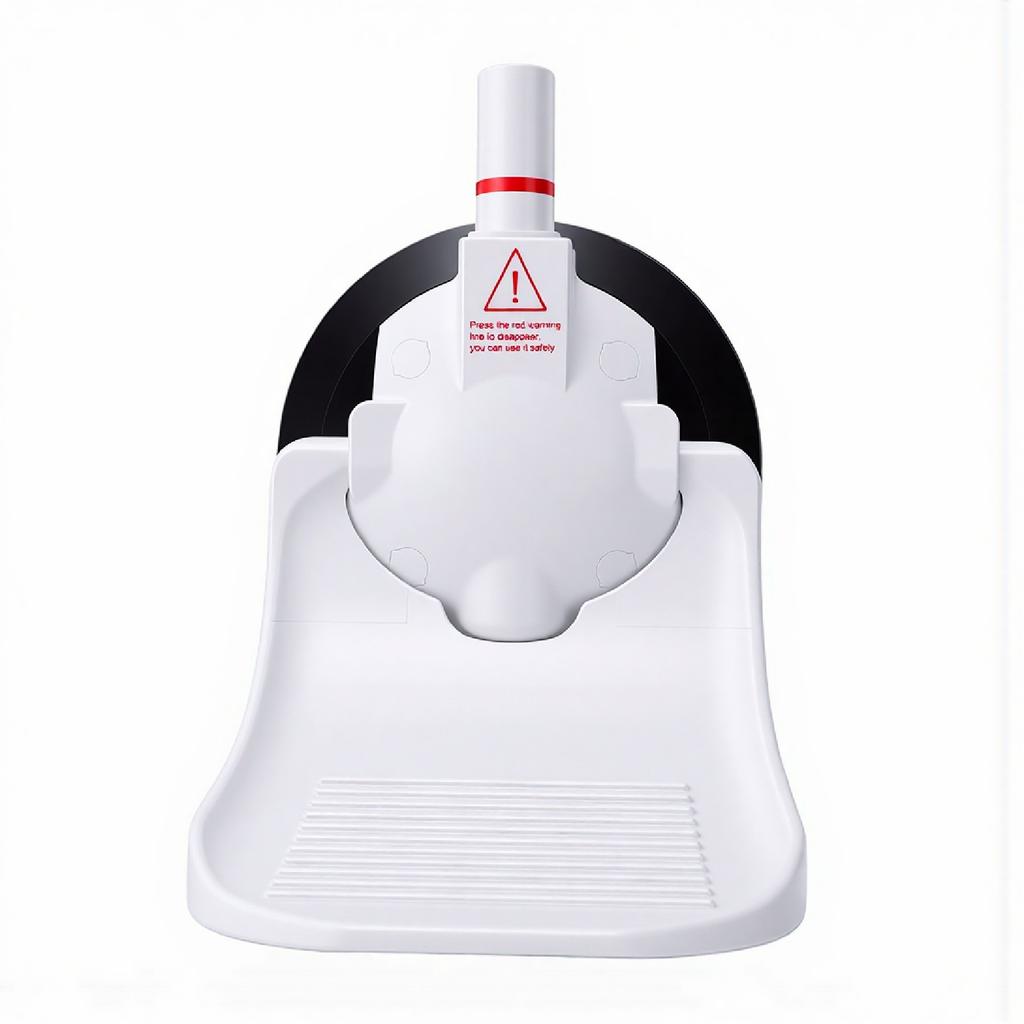5 Inch Shower Foot Rest with Suction Cup for Shaving Legs Anti Slip Shower Pedal No Drilling with Safety Red Line