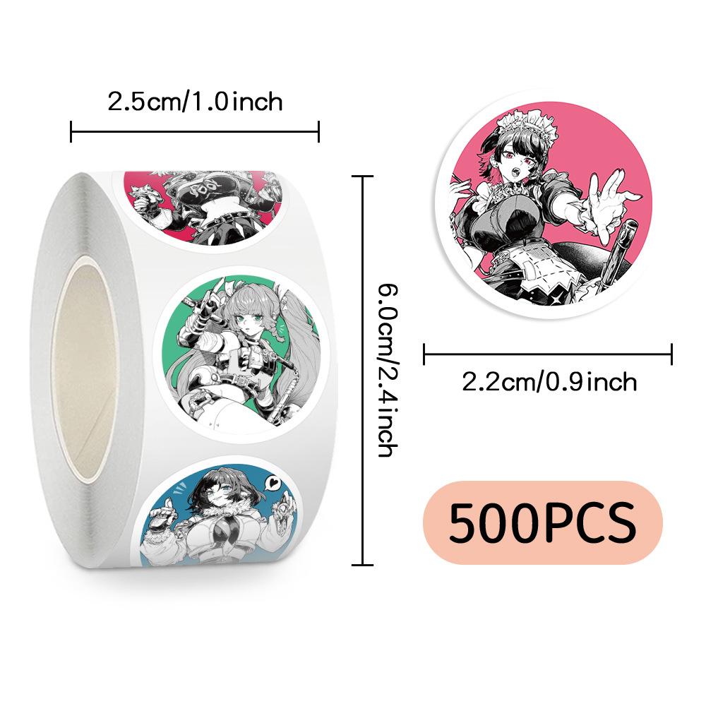 500 Stück/Rolle Spiel Zenless Zone Zero Versiegelungsaufkleber Niedliche Cartoon-Charakter-Aufkleber DIY Handy Gitarre Notizbuch Graffiti Aufkleber Spielzeug