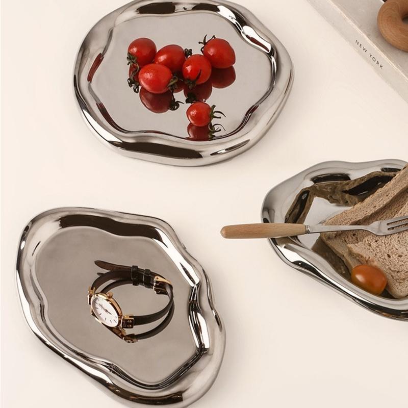 Storage Tray with Polished Round Bottom for Touch Comfortable Does Not Hurt Desk