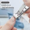 Dual-Head Foldable Stainless Steel Nail Clippers: Manicure Tool Combo
