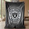 Las Vegas Raiders Flanell Fleece Decke Gemütlich Warm Überwurfdecke für Sofa Bett Reisen Ganzjahresnutzung
