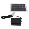 Solar Oxygen Pump Output Interface 3W5V Portable Solar Oxygen Aerator for Traveling Camping Cycling