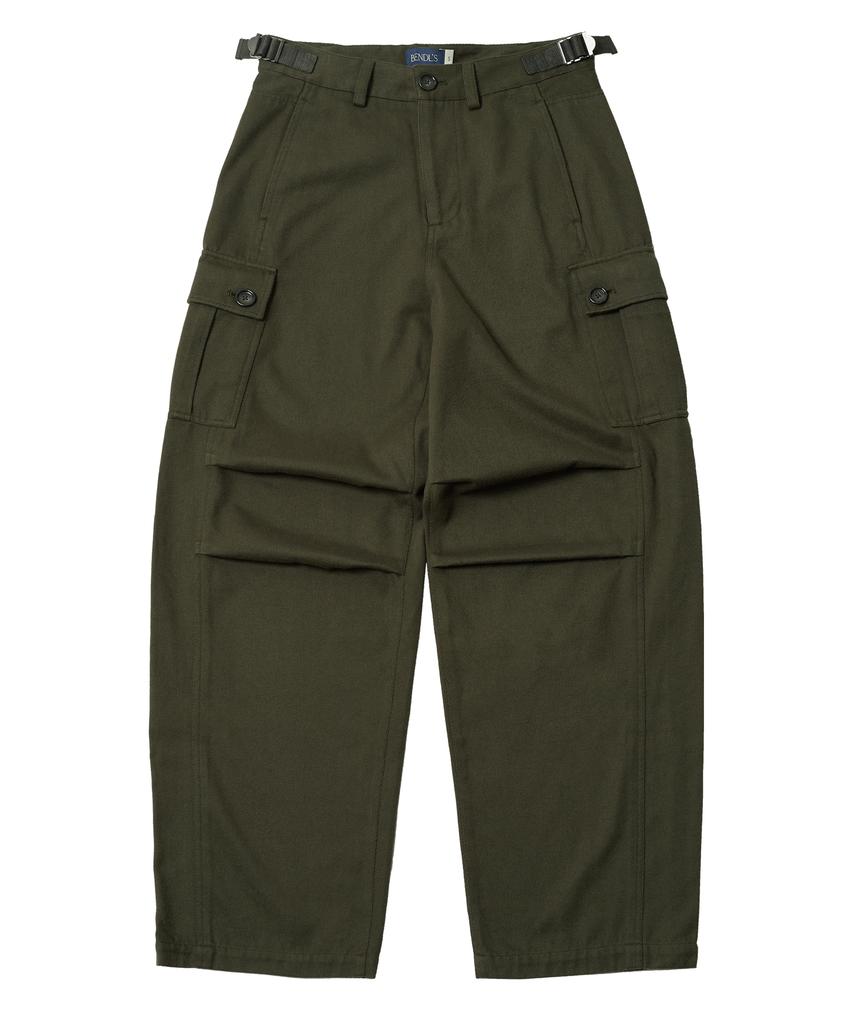 BENDLS Barrel Fit Cargo Pants - Khaki