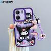 KEYSION Shockproof Case for OPPO A5X 5G with Lanyard Soft Silicone Cute 3D Cartoon Doll Phone Back Cover for OPPO A5X