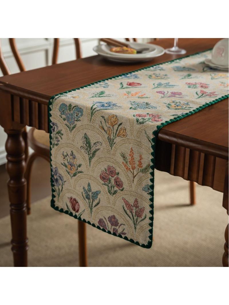 Table Runner Cotton Table Runner Cotton Linen Tablecloth Mat for Dining Table TV Cabinet Center Table 30x45cm