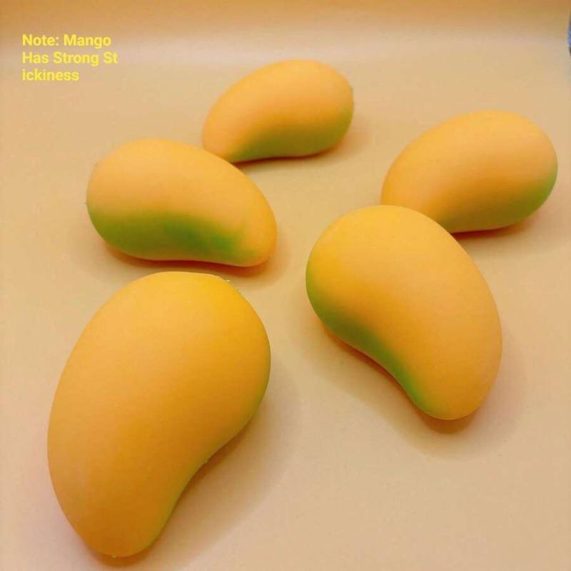 1pc Realistic Mango Squeeze Toy, Creative Food Stress Relief Toy, Squeeze Decompression Toy, Party Gag Gift, Popular Item