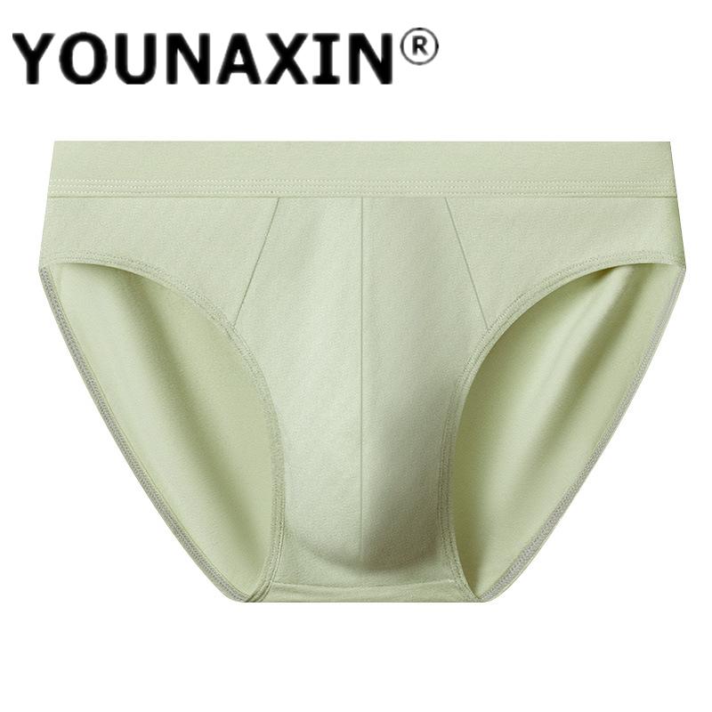 

Мужское нижнее белье большого размера, хлопковые трусы, антибактериальные, дышащие, подростковые шорты, модные, бесшовные L XL 2XL 3XL 4XL 5XL 3XL зелёный