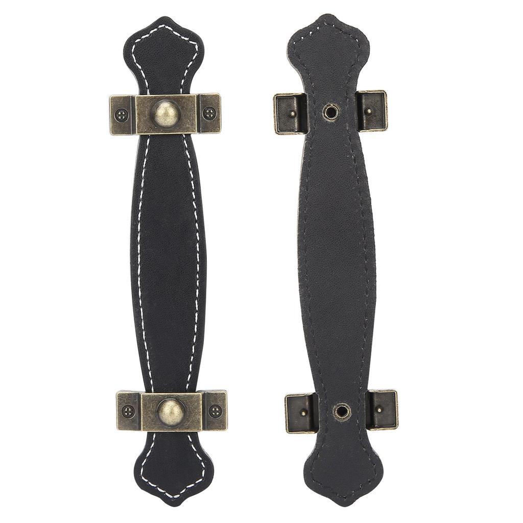 Artificial Leather Furniture Pull Handle for Suitcase Wardrobe Closet Cabinet Door