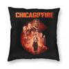 Chicago Fire Cast Members Pillowcase Polyester Linen Velvet Pattern Zip Decor Pillow Case Bed Cushion Cover