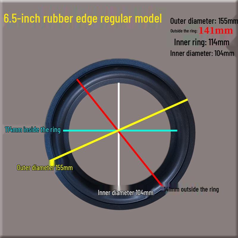 Speaker Surround Repair Parts: Foam, Rubber, Cloth; Available In 2-line, 3-line for 6.5", 8", 10", 12", 15" Sizes.