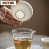 Handmade Mutton-fat Jade Tea Infuser Household Filter Tea Strainer Creative Tea Infusor Tea Brewing Chinese Tea Set Ornaments