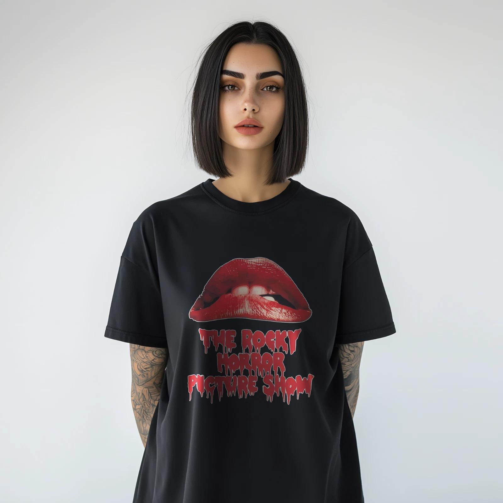The Rocky Horror Picture Show Shirt Vintage Lips Graphic Tee A392 XL