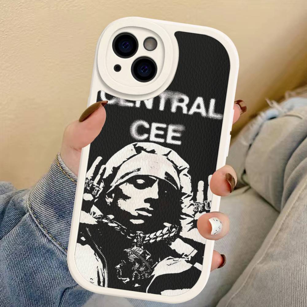 Rapper Central Cee For IPhone 16 15 14 16E 13 12 11 Pro Max Plus Phone Leather Case