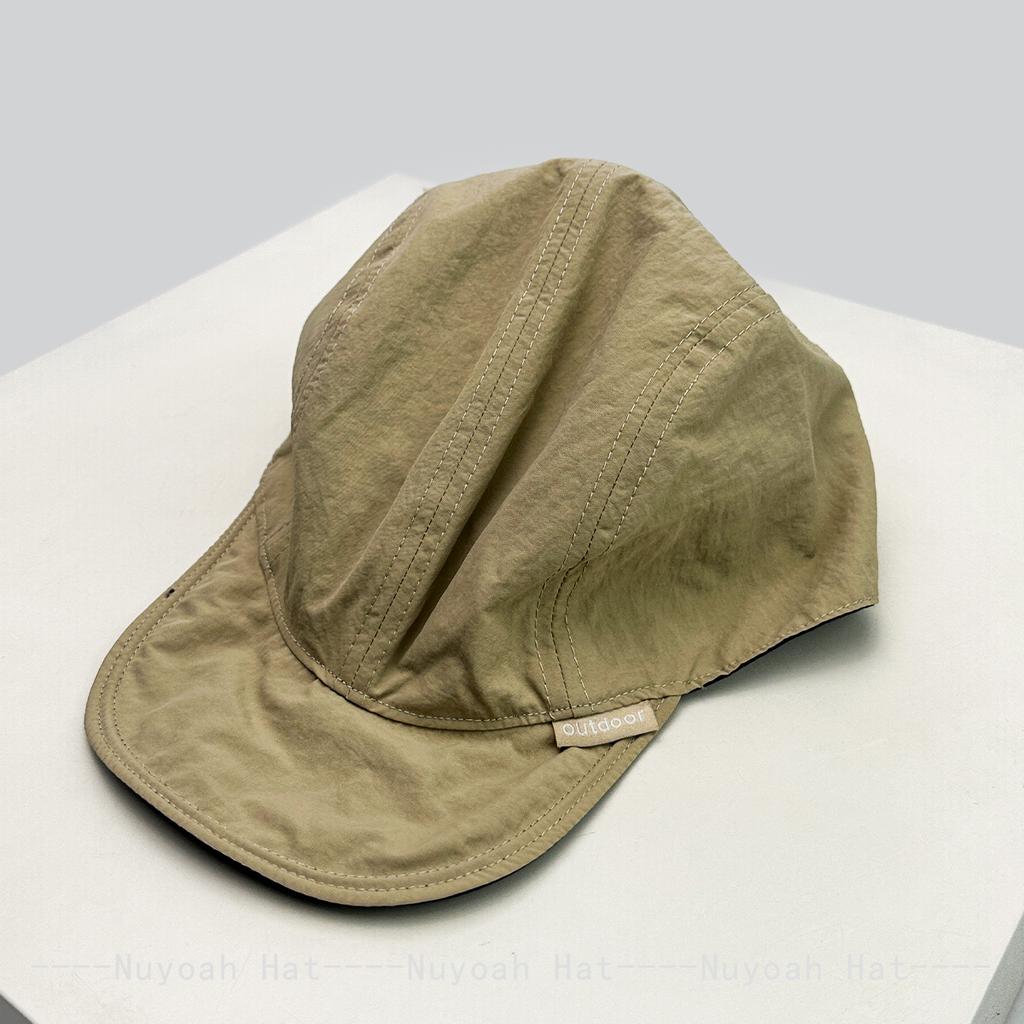 Quick Drying Korean Letters Baseball Hats Sunshade Color Block New Men Women Breathable Double-sided Wear Peaked Caps Versatile