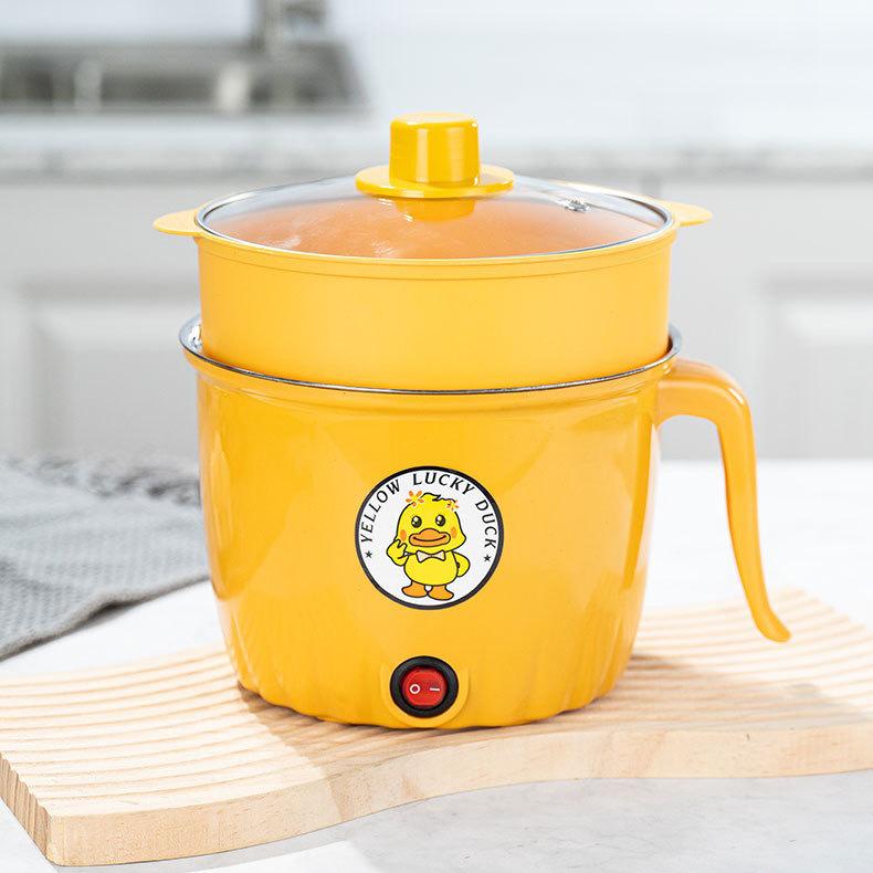 

Міні Електрична Мультиварка – Антипригарний Дизайн Жовтого Каченяти для Гуртожитків та Домівок: Ідеально для локшини, рису та іншого