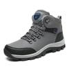 Stivali invernali da uomo con pelliccia, caldi, da neve, antiscivolo, da lavoro, scarpe casual da uomo, impermeabili, in pelle, stivaletti alti, taglie forti