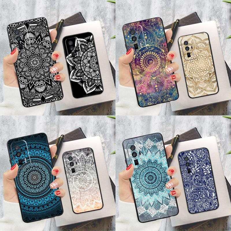 Flower Mandala Case For Xiaomi 14T Pro 13T 12T 11T 13 14 Ultra POCO X6 F6 Pro M6 X3 X5 M5s F3 F5 Cover