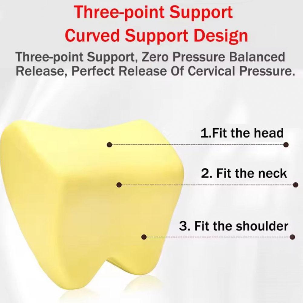 Universal Car Headrest Neck Pillow Softness Memory Foam Support Head Rest Protector Breathable Neck Cushion Automobiles Interior