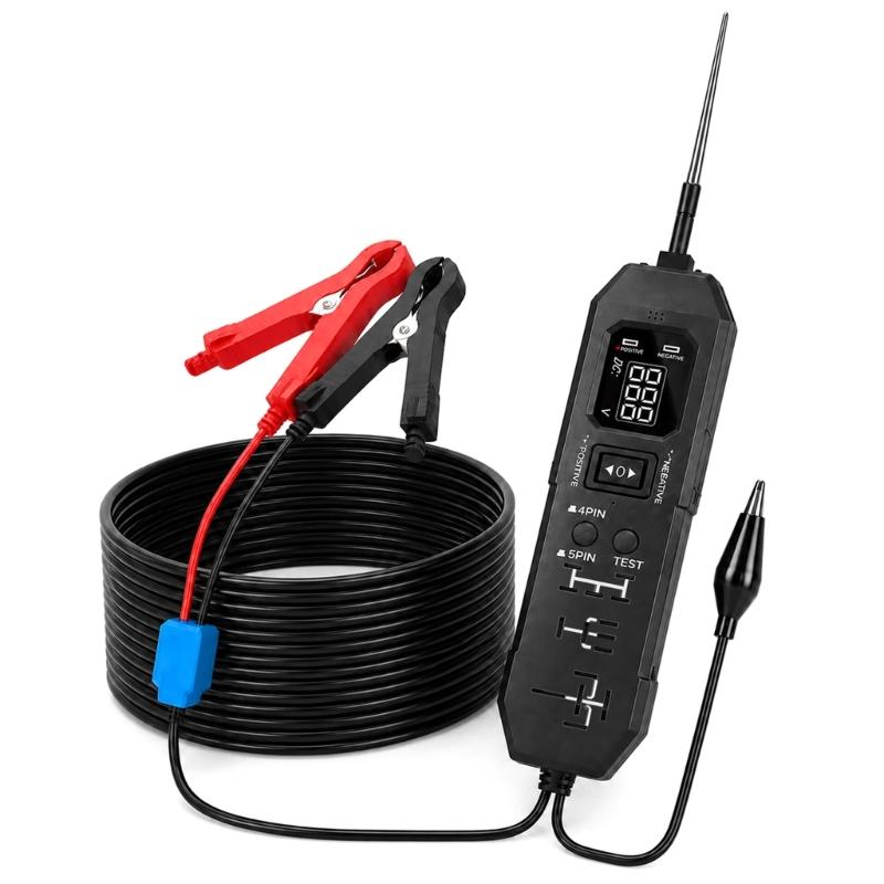 4 Pin 5 Pin Power Circuit Probe Tester with Digital Display for Vehicle Pin Testing, Wiring Service Work and Daily Checks Use