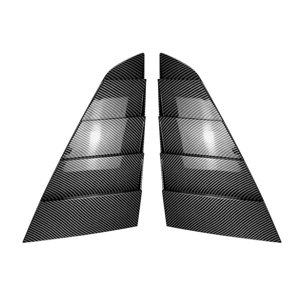 For Ford Mustang 2024 2025 ABS Plastic Rear Window Quarter Louver Cover Side Vent Trim Car Adhesive Accessories Parts