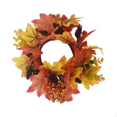 25Cm Autumn Garland Simulation Centerpieces Elegant Artificial Floral Maple Leaves for