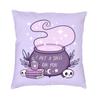 Halloween Witchcraft Witch Cushion Cover Soft Gothic Crow Cat Throw Pillow Case for Sofa Square Pillowcase Bedroom Decoration