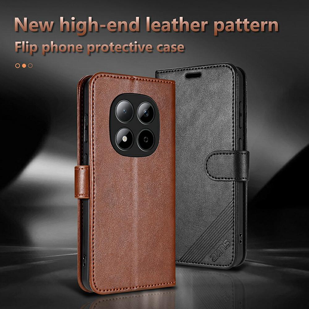 AZNS für Xiaomi Redmi Note 15 Pro 5G (Global) Hülle Kratzfest PU-Leder Ständer Brieftasche Handyhülle