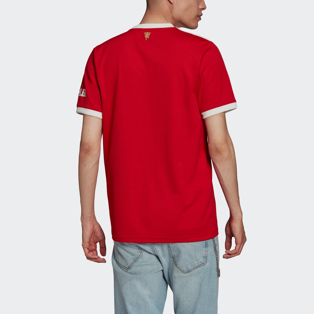 adidas Manchester United Home Fan Edition Sports Short Sleeve Jersey Men Tops Red H31447