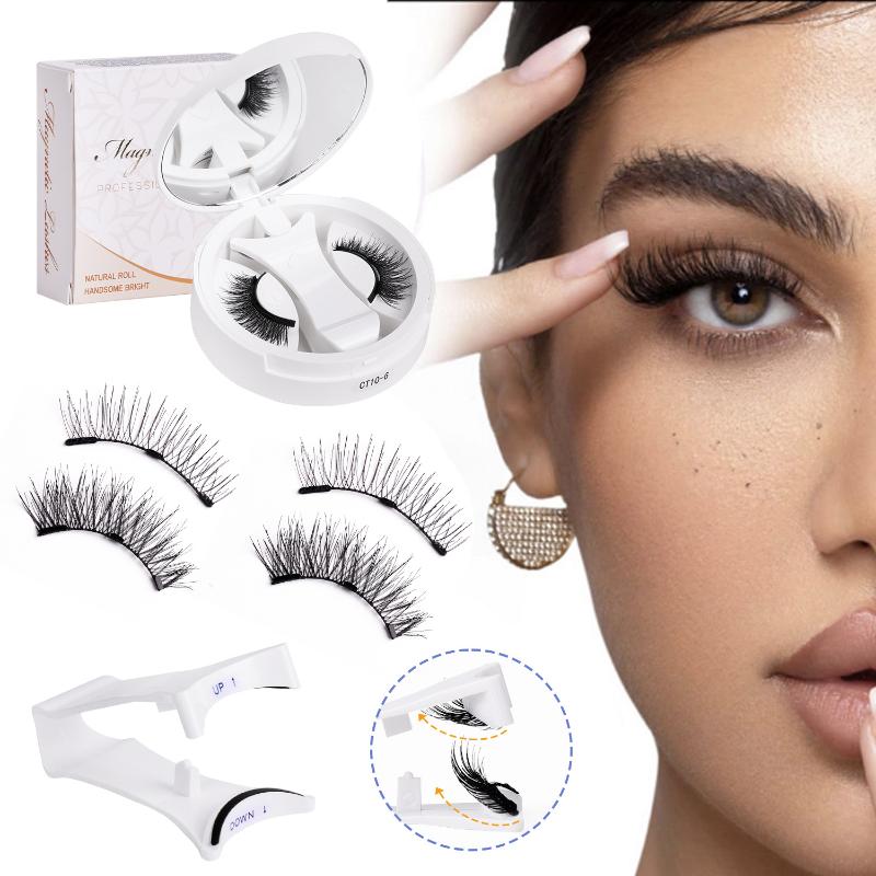 Kit de Pestañas Magnéticas para Aplicación sin Esfuerzo Pestañas Postizas Reutilizables de Larga Duración Con Estuche de Almacenamiento Para Maquillaje Diario